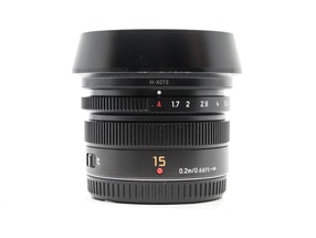 Panasonic Leica DG Summilux 15mm f/1.7 ASPH.