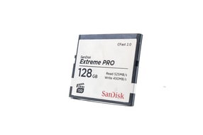 Scheda SanDisk Extreme PRO 525MB/s CFast 2.0 da 128GB