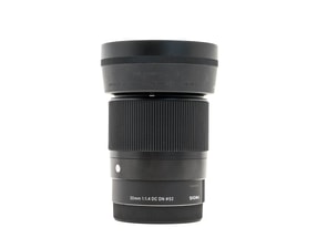 Sigma 30mm f/1.4 DC DN Contemporary - Sony E Kompatibel