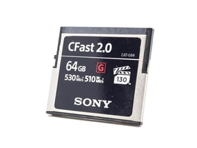 Sony 64GB 530MB/s 2.0 G CFast Card