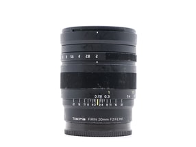 Tokina FiRIN 20mm f/2 MF - Monture Sony FE