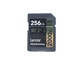 Lexar Professional 256gb 2000x 300MB/s SDXC Card