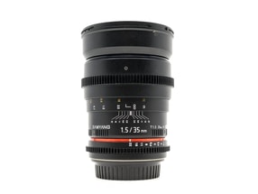 Samyang 35mm T1.5 - Canon EF Fit